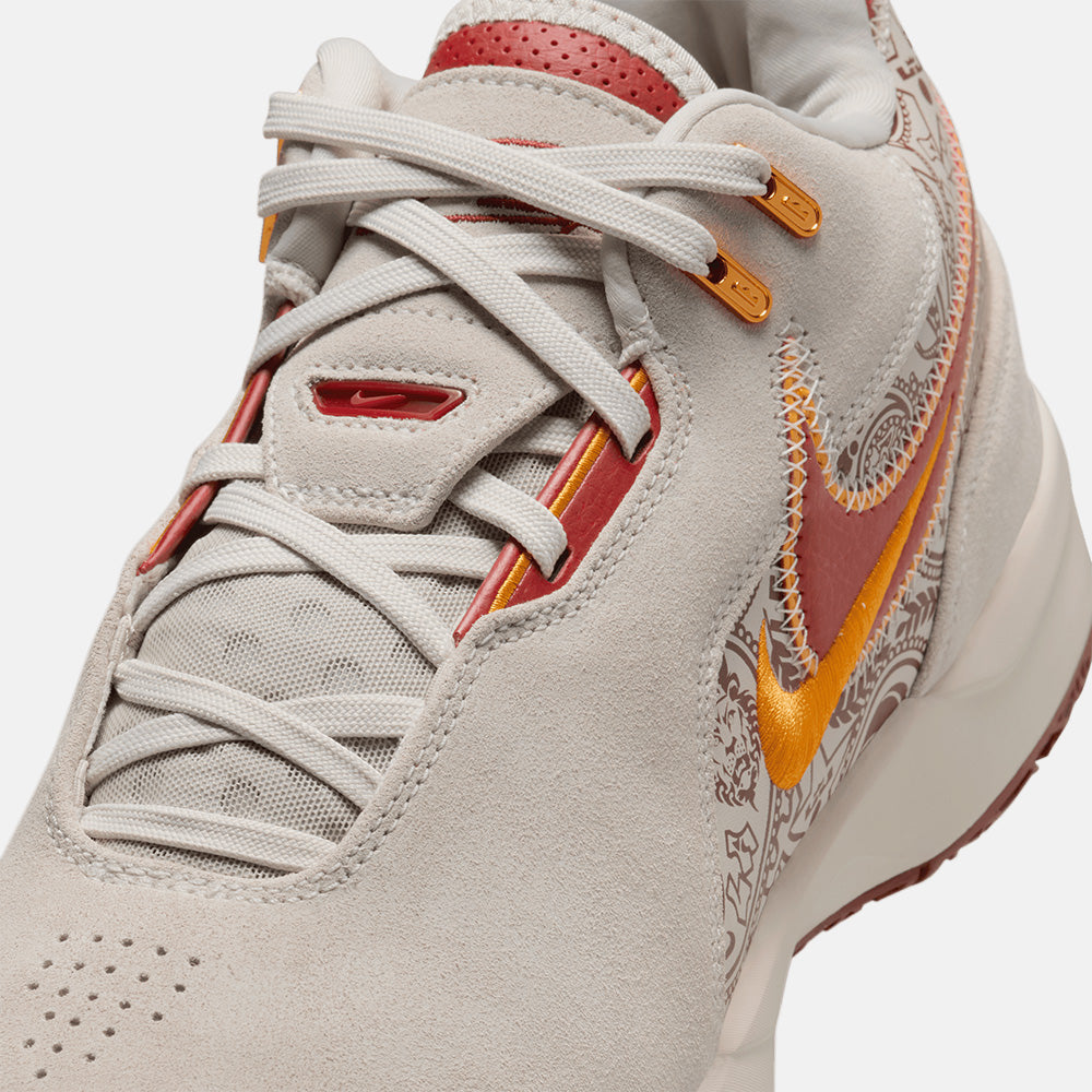 Up close, front view of the Nike LeBron NXXT Gen AMPD.