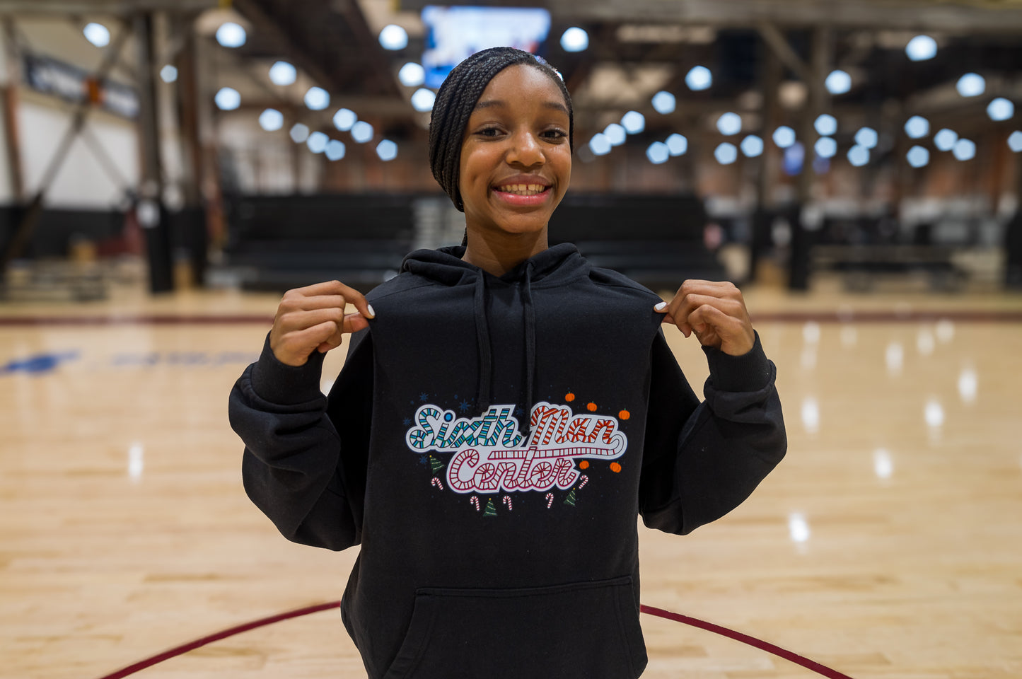 PYB Holiday Hoodie, Designed by Nyla